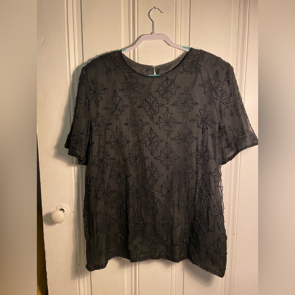Vintage Beaded Top